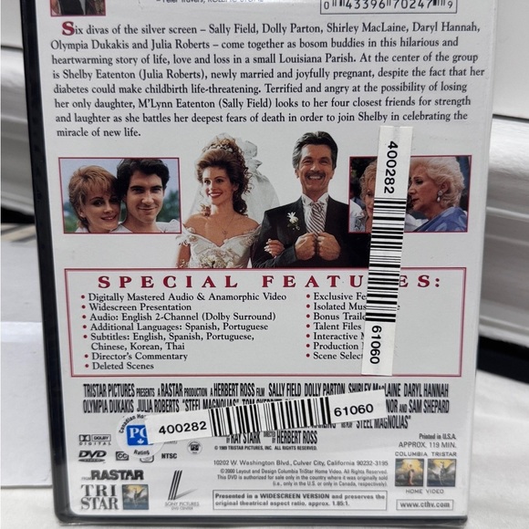 🎥 Classic Vintage Steel Magnolias DVD - Never Opened - Picture 2 of 14